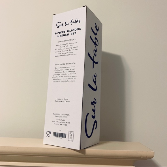 🆕 4-Piece Silicone Utensil Set By Sur La Table - Red - Picture 5 of 5